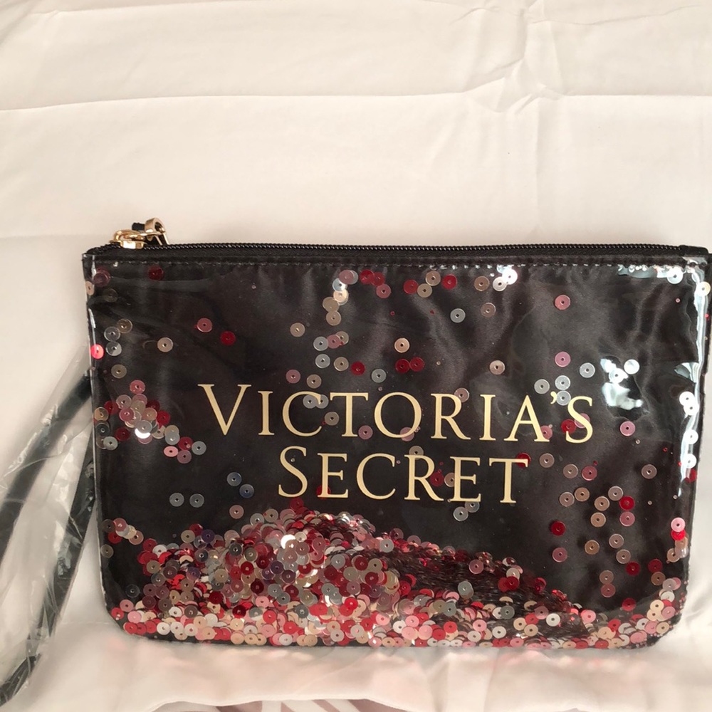 Victoria’s Secret Zippered Sequined Clutch
